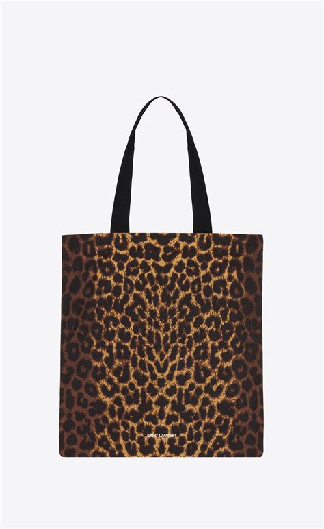 tote bag ysl leopardata|ysl leopard print tote bag.